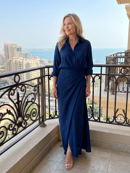 MIRQUE | Long Sleeve Maxi Dress