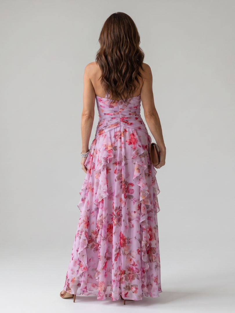 NORI | Floral Halter Maxi Dress