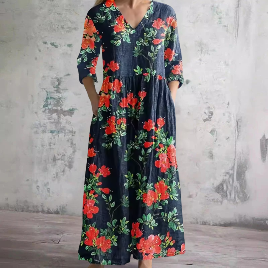 Wendy | Black Floral Summer Dress