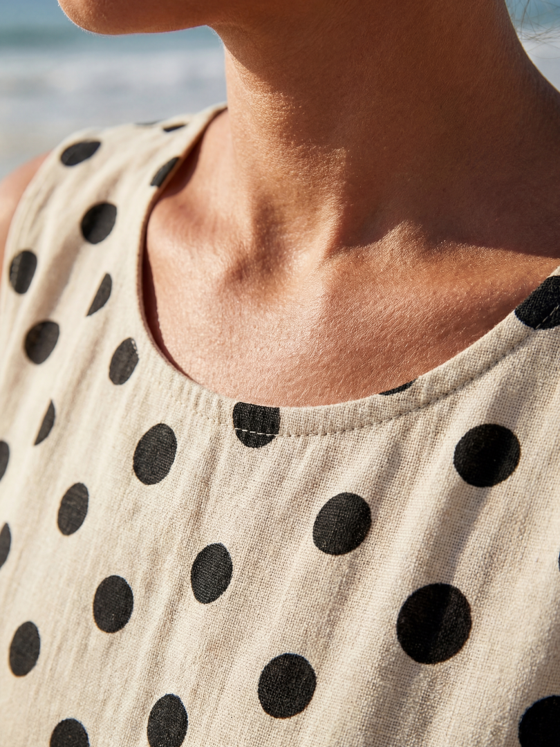 Azora | Garden Dot Midi Dress
