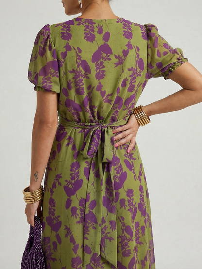 VIREL | Floral Midi Dress
