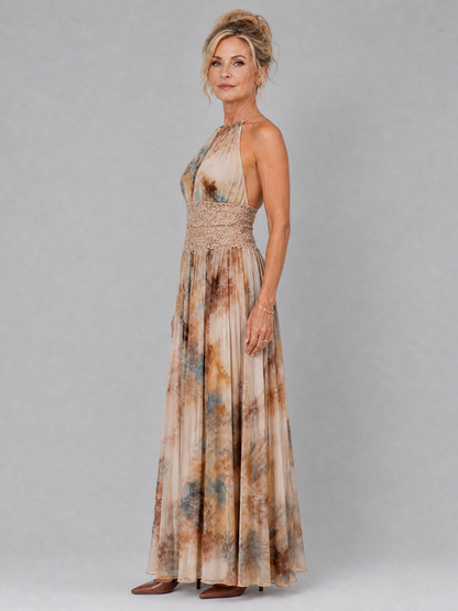 ELAVENUE | Halter Maxi Dress