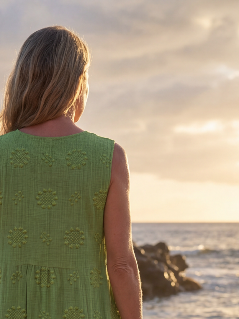 Nalani | Garden Texture Midi Dress
