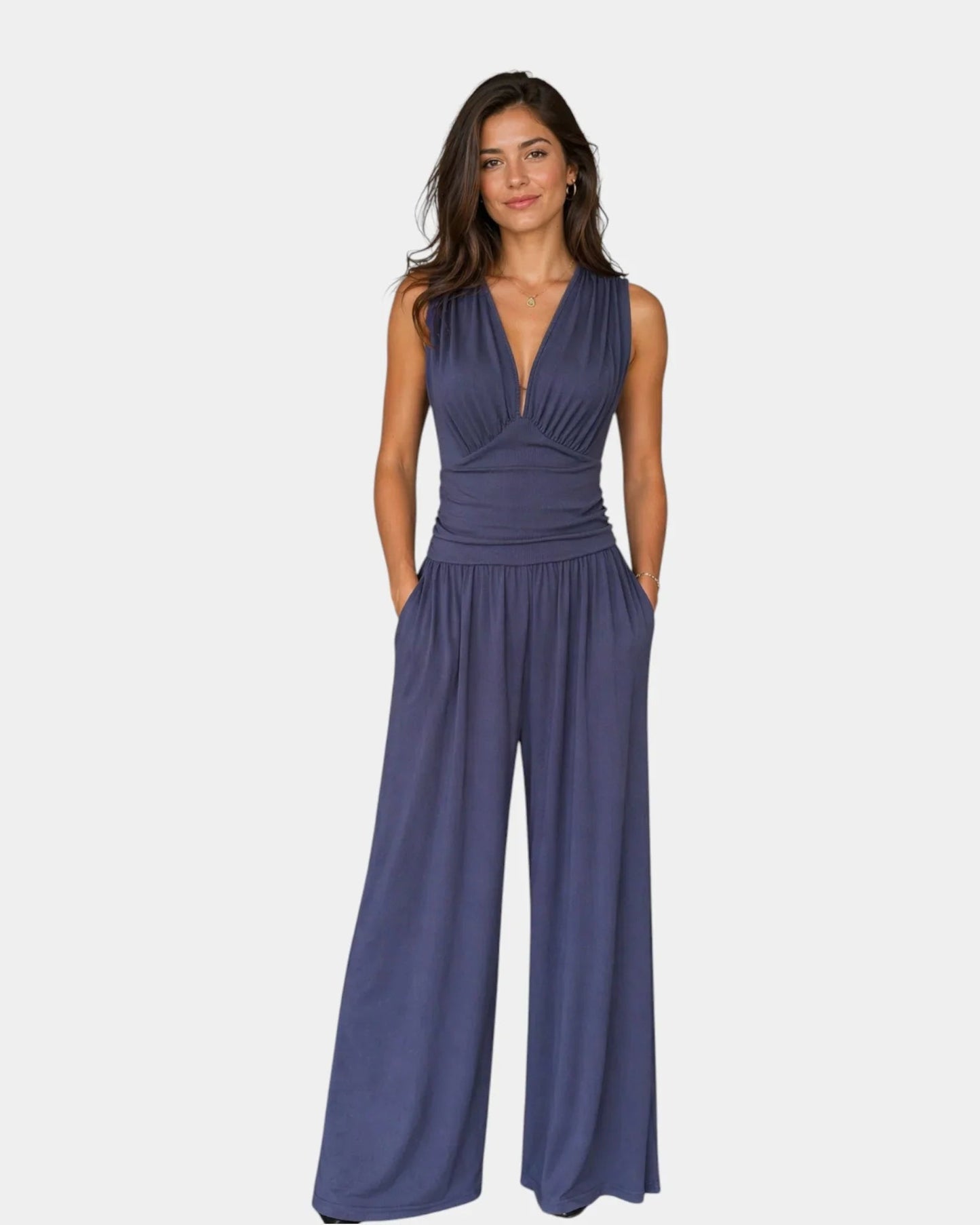 Sultana | Sleeveless Wide-Leg Jumpsuit