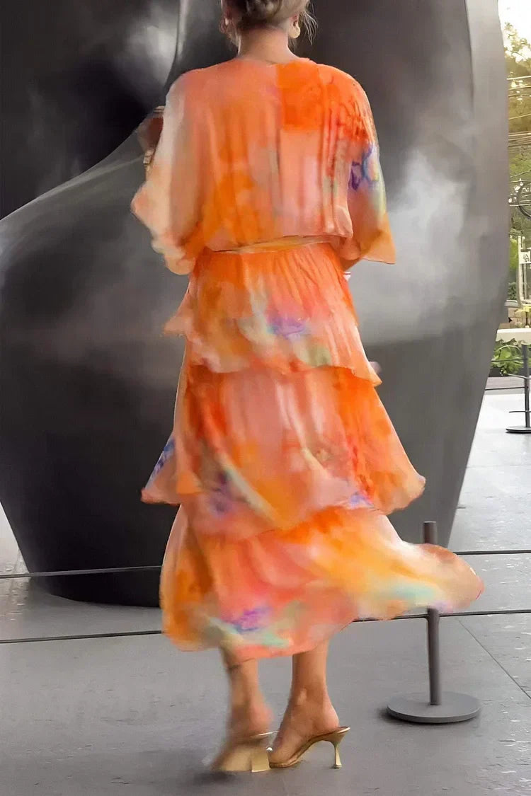 Cassia | Elegant Chiffon Dress