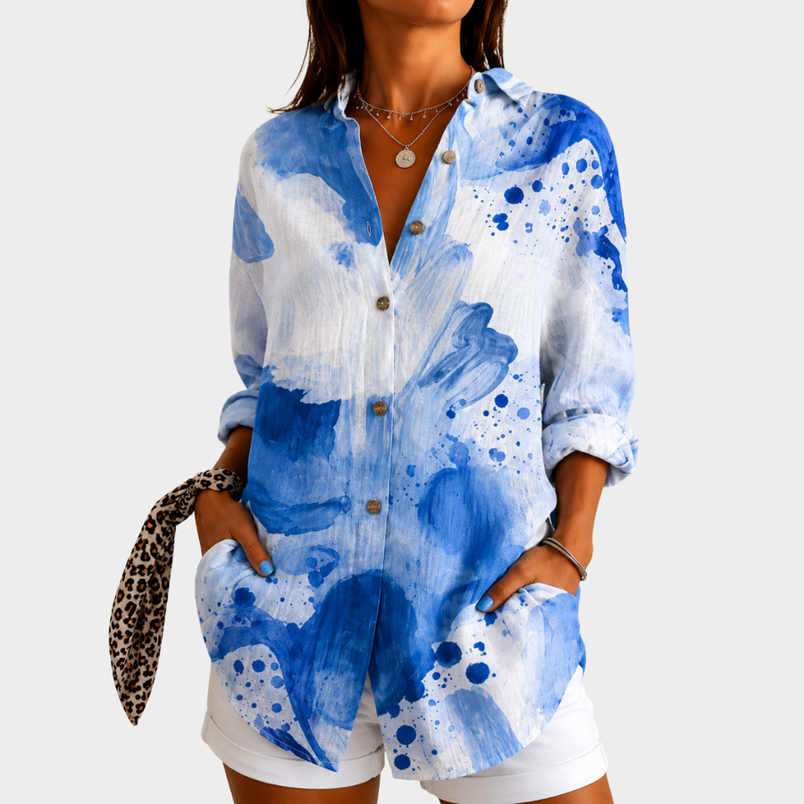 Virginia | Coastal Brushstroke Shirt