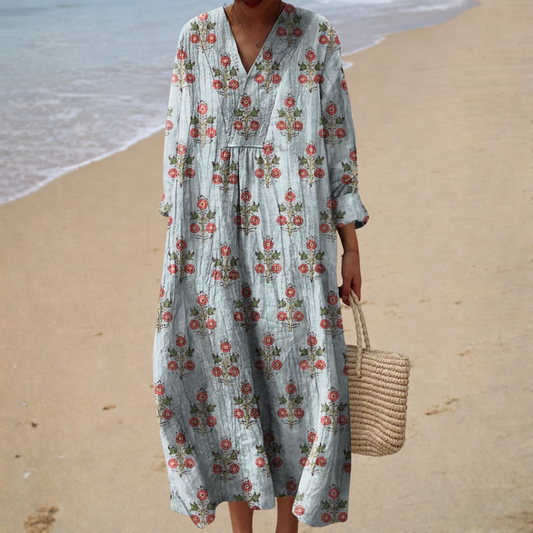 Élodie | Maxi Dress Floral Vintage - women's dress