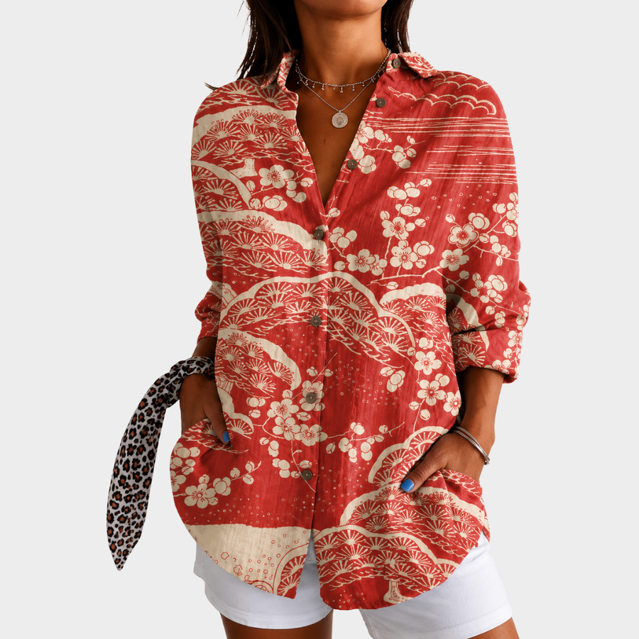 Brenda | Cherry Blossom Blouse