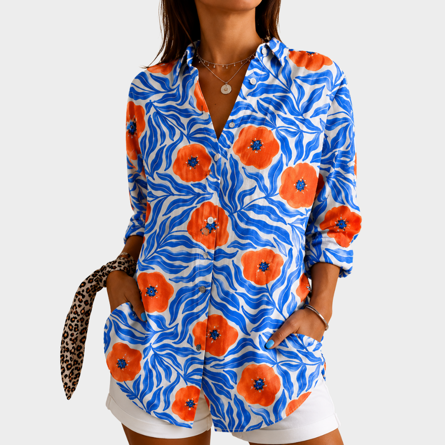Jean | Ocean Bloom Shirt