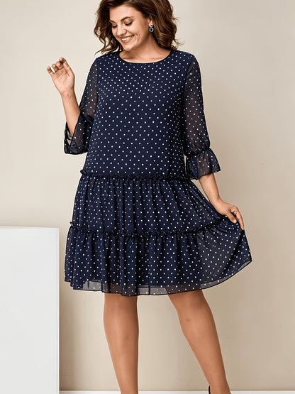 Sofia | Layered Ruffle Mesh Dress