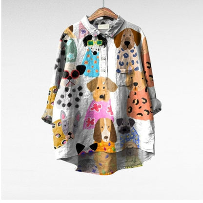 Lison | Playful Animal-Print Blouse
