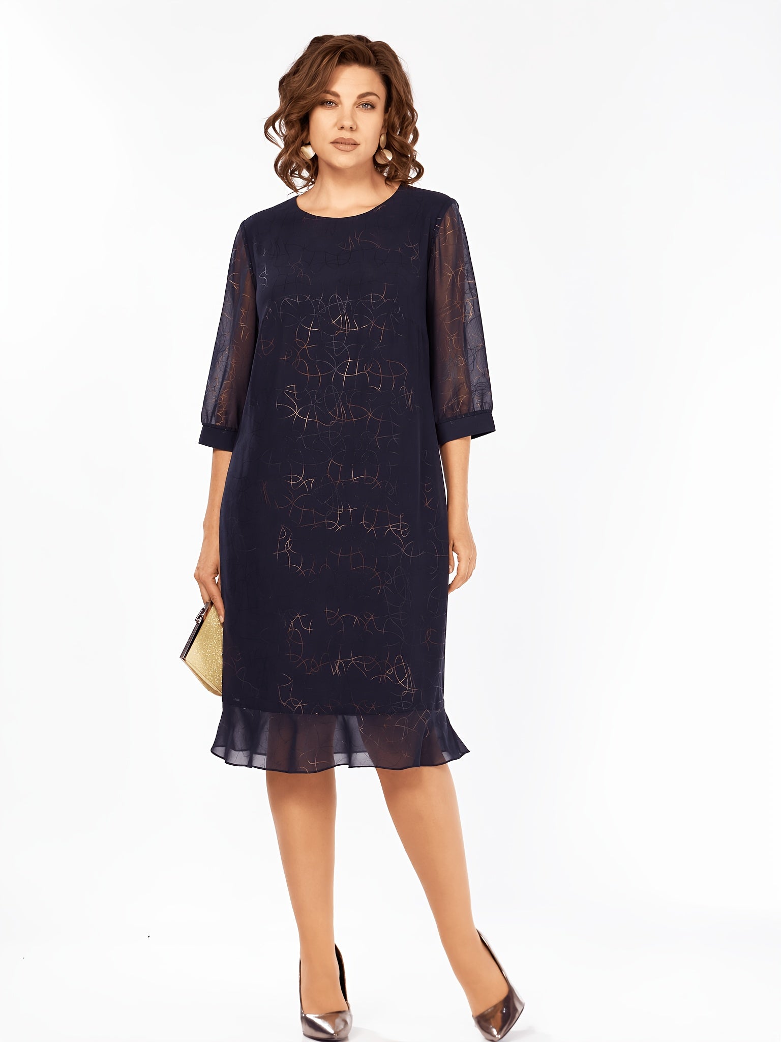 Nadine | Elegant All-Season Midi Dress