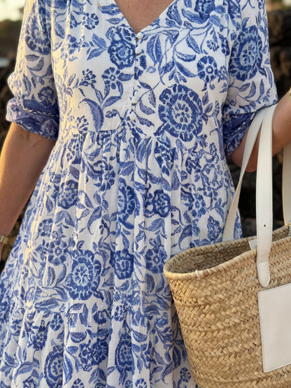 Rivaine | Porcelain Midi Dress