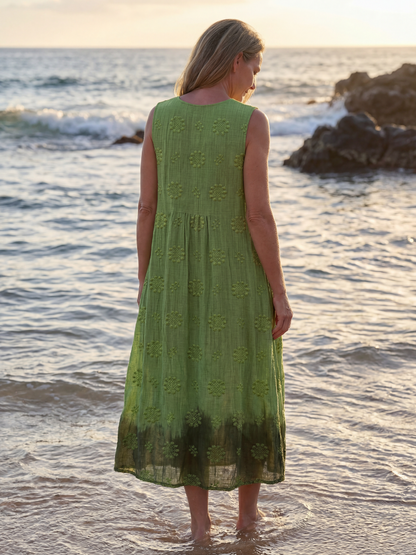 Nalani | Garden Texture Midi Dress