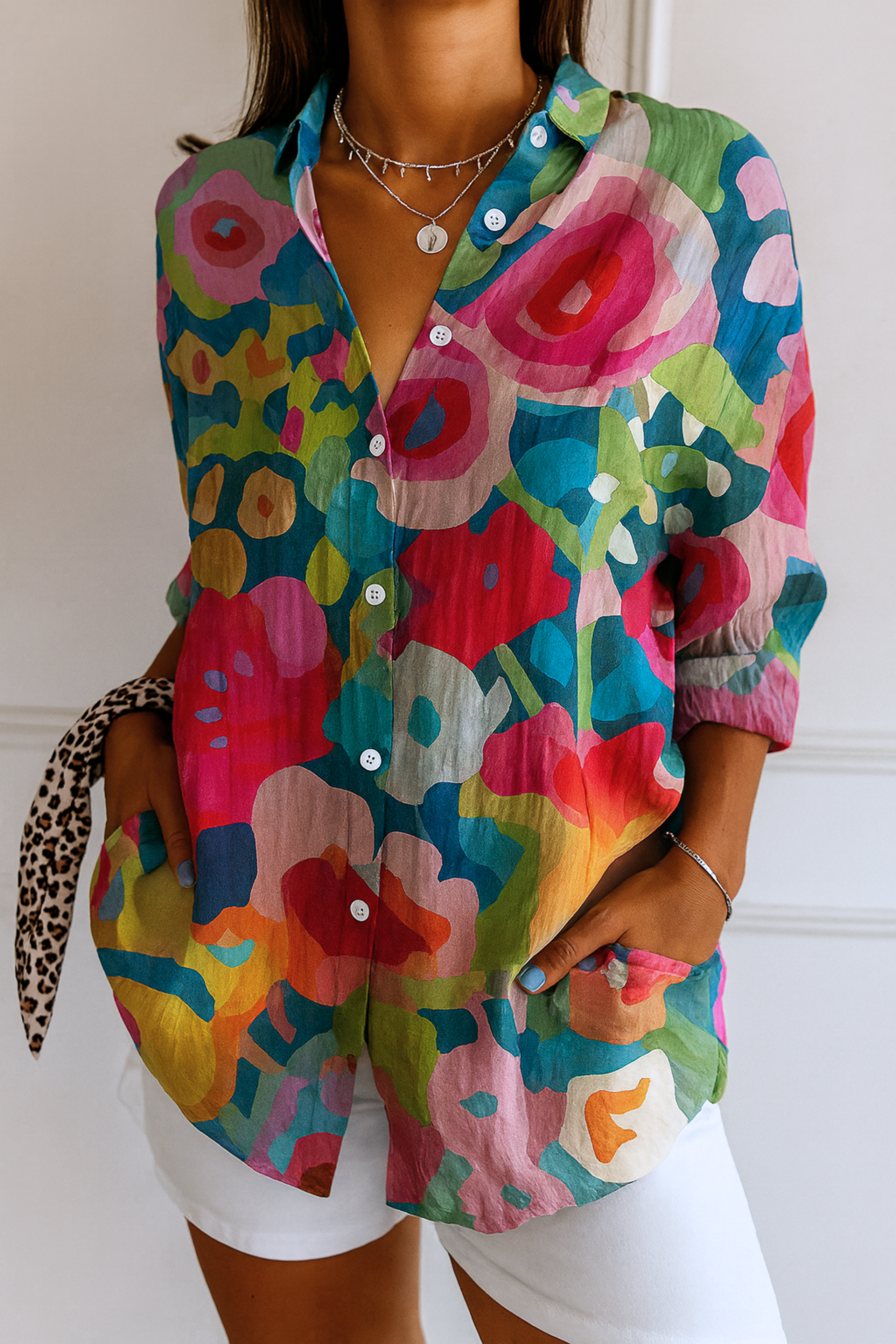 ASTRID | Colorful Pattern Blouse