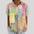 Élina | Patchwork Artistic Blouse