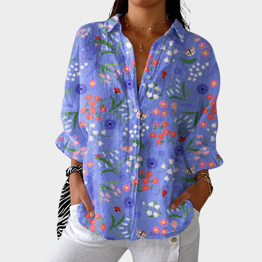 Karen | Charming Floral Blouse