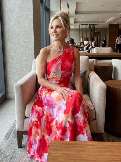 TAYA | One-Shoulder Midi Dress