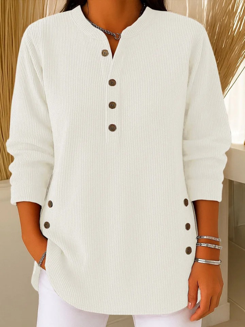 Neva | Button Henley Tunic Dress