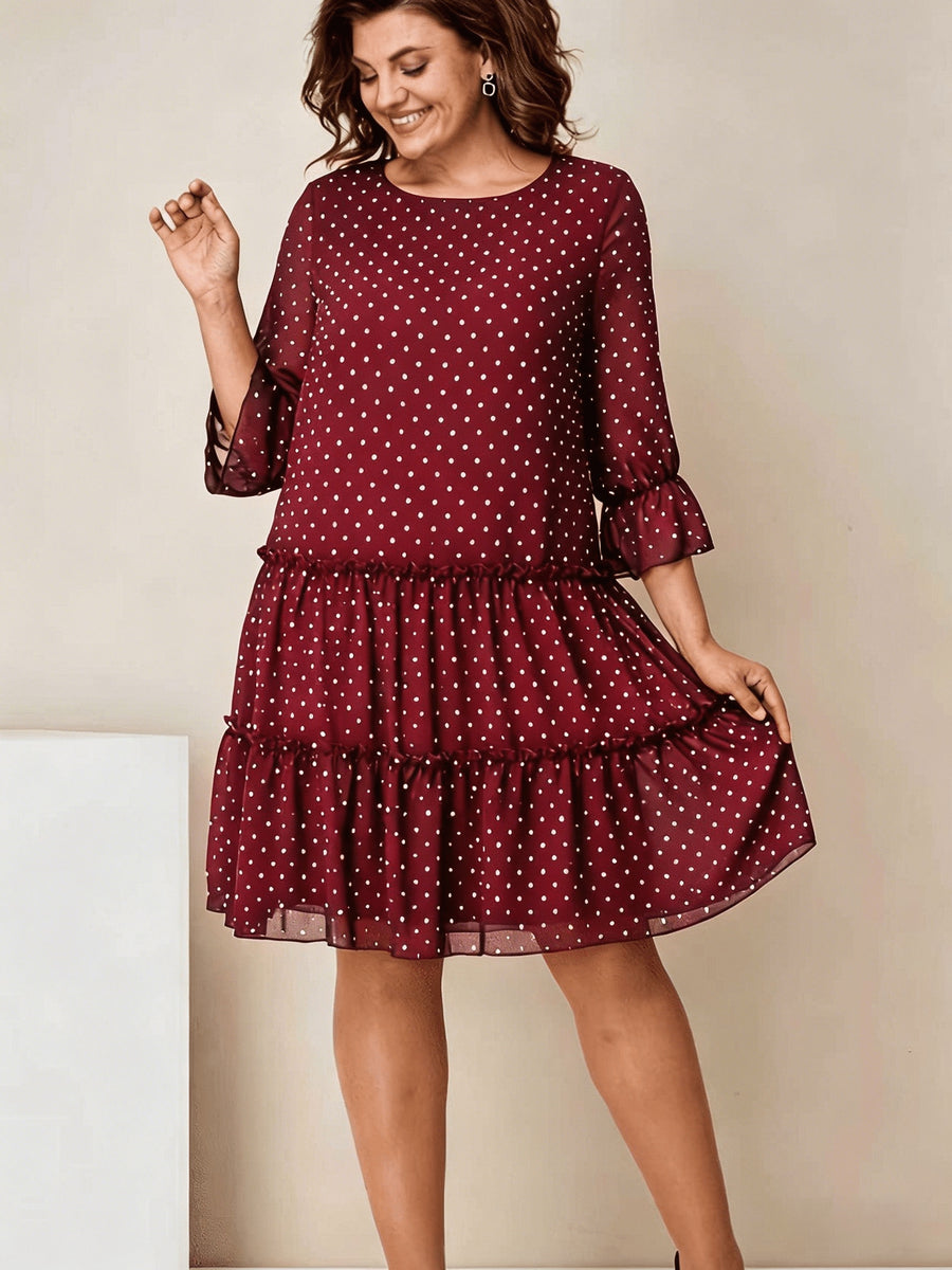 Sofia | Layered Ruffle Mesh Dress