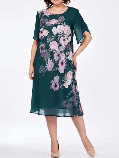 Celeste | Romantic Chiffon Midi Dress