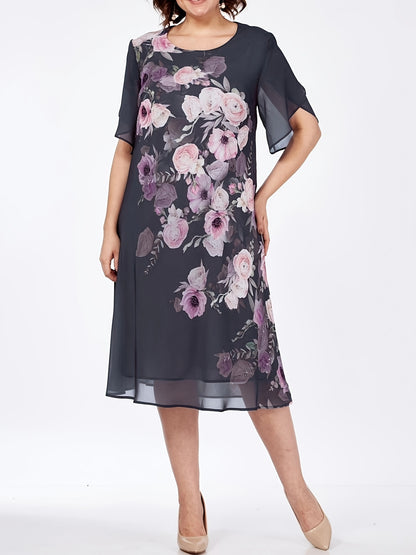 Celeste | Romantic Chiffon Midi Dress