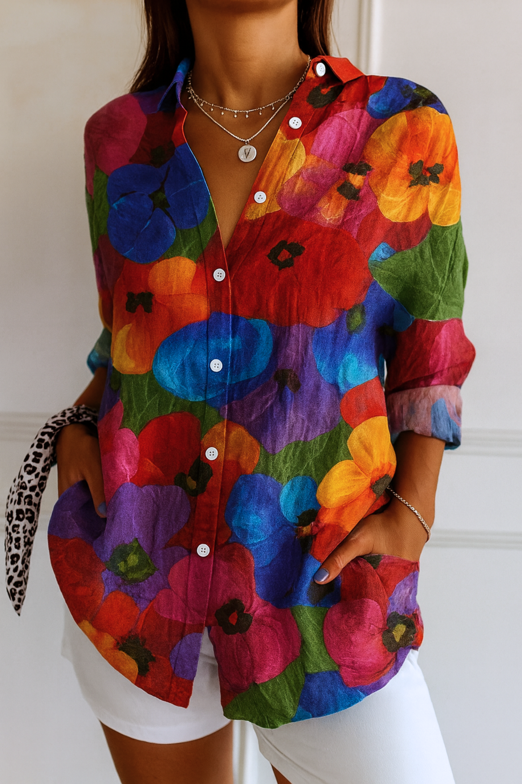 ASTRID | Colorful Pattern Blouse