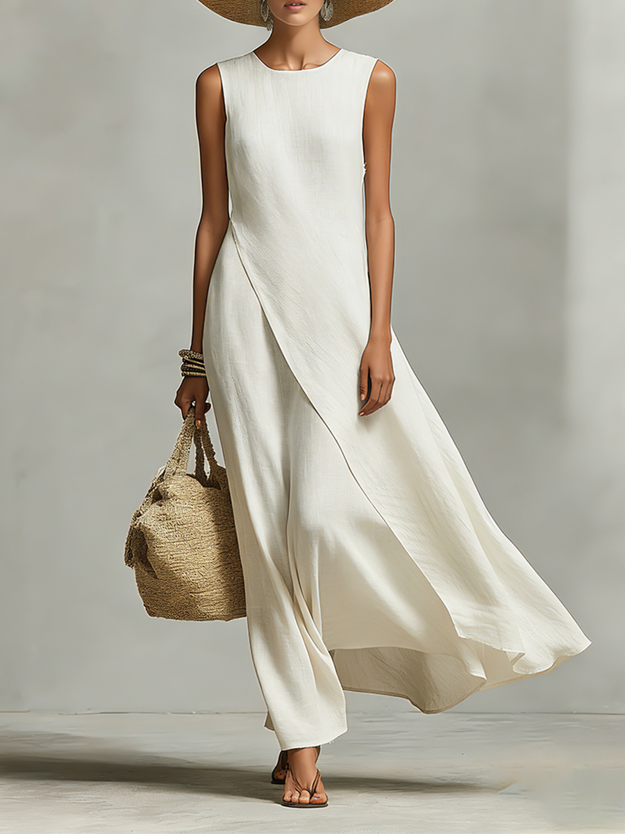 Thea | Ivory Loose Fit Maxi Dress