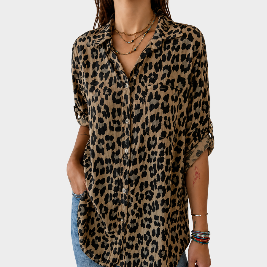 Joyce | Relaxed Leopard Top