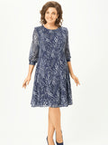 Bianca | Bohemian Chiffon Midi Dress
