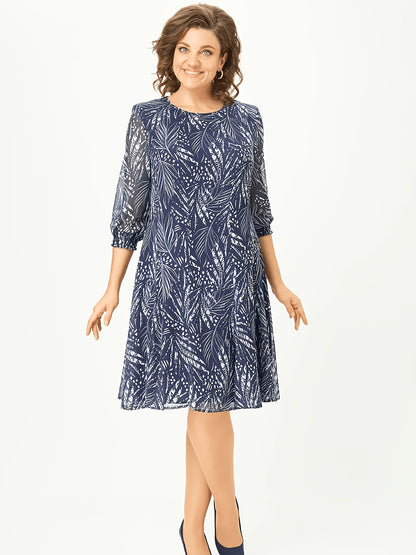 Bianca | Bohemian Chiffon Midi Dress
