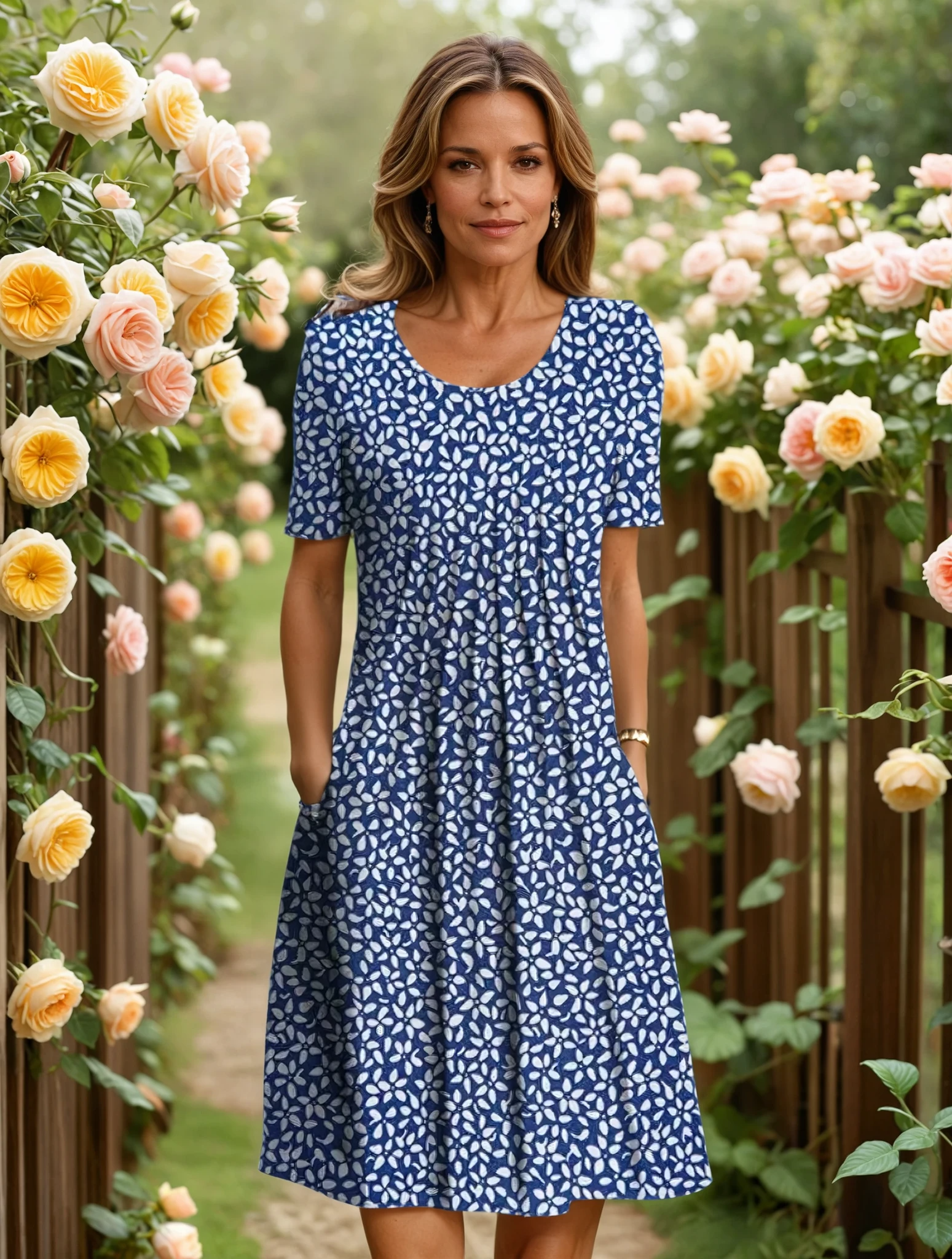GEORGINA | ELEGANT DRESS WITH TUMMY COVERAGE