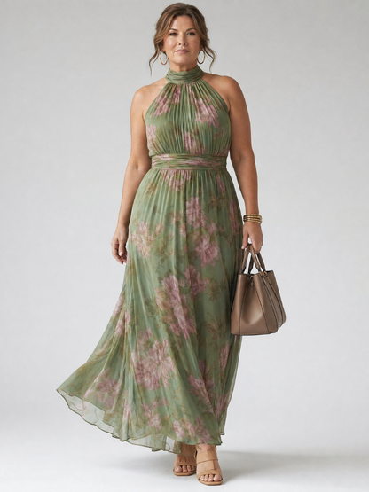 MIRELLE | Ruffle Halter Dress