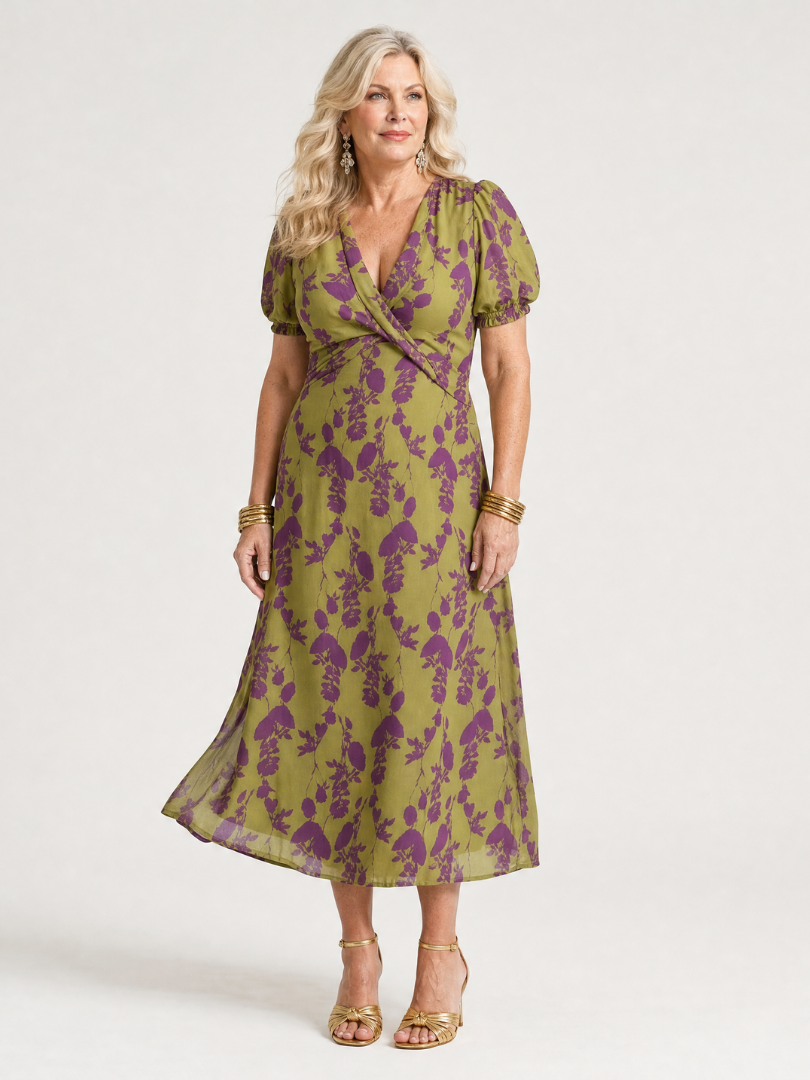 VIREL | Floral Midi Dress