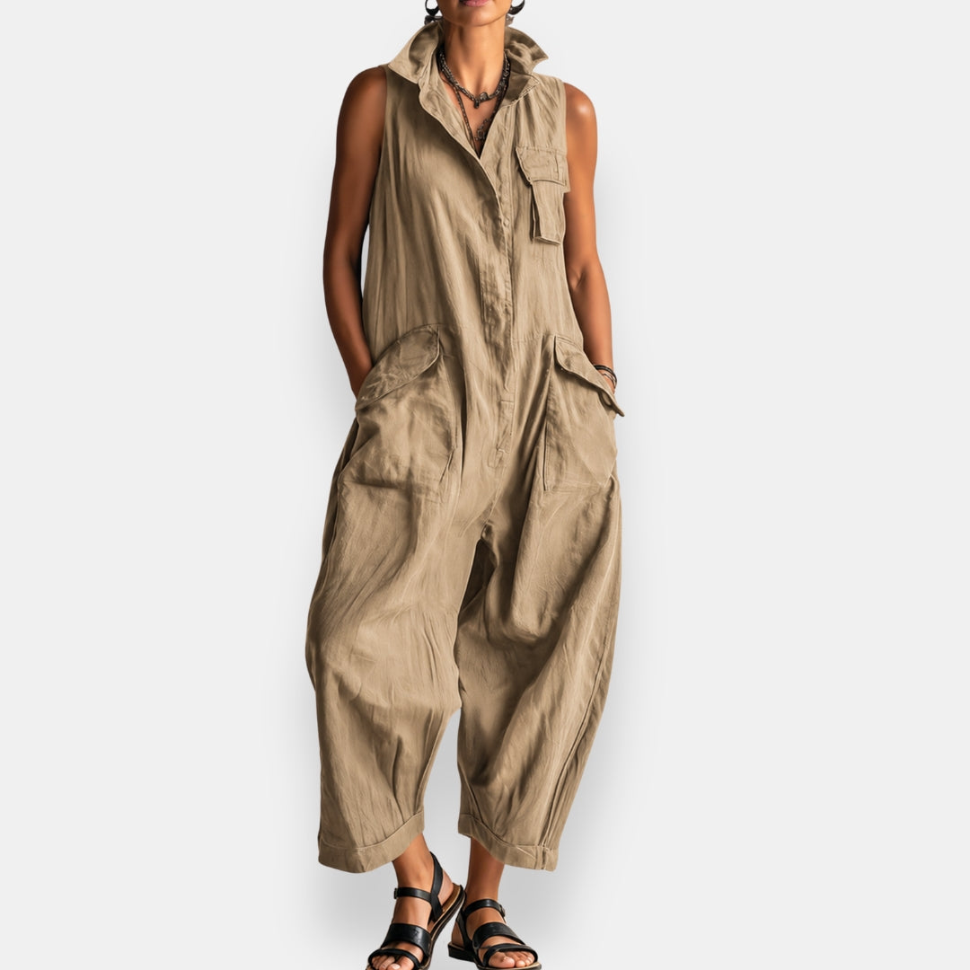 RYKER | Sleeveless Cargo Jumpsuit