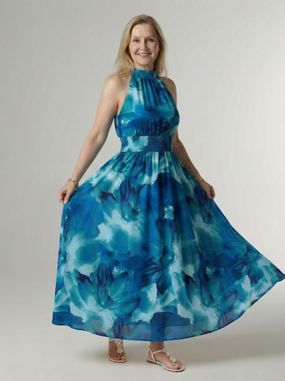 SYLIN | Halter Midi Dress