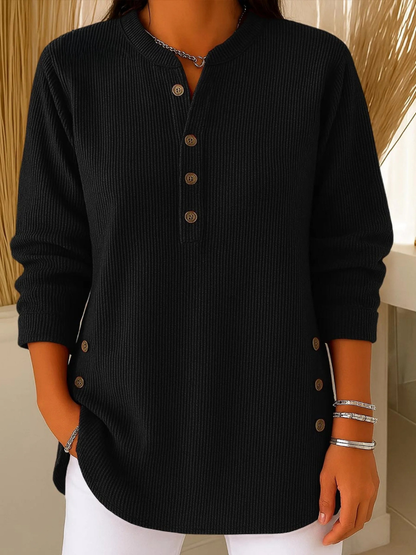 Neva | Button Henley Tunic Dress