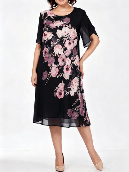 Celeste | Romantic Chiffon Midi Dress