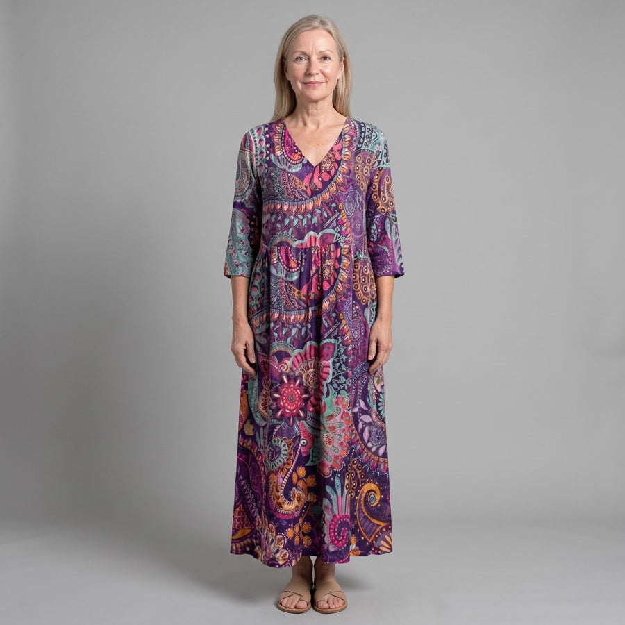 Ivy | Floral Summer Midi Dress