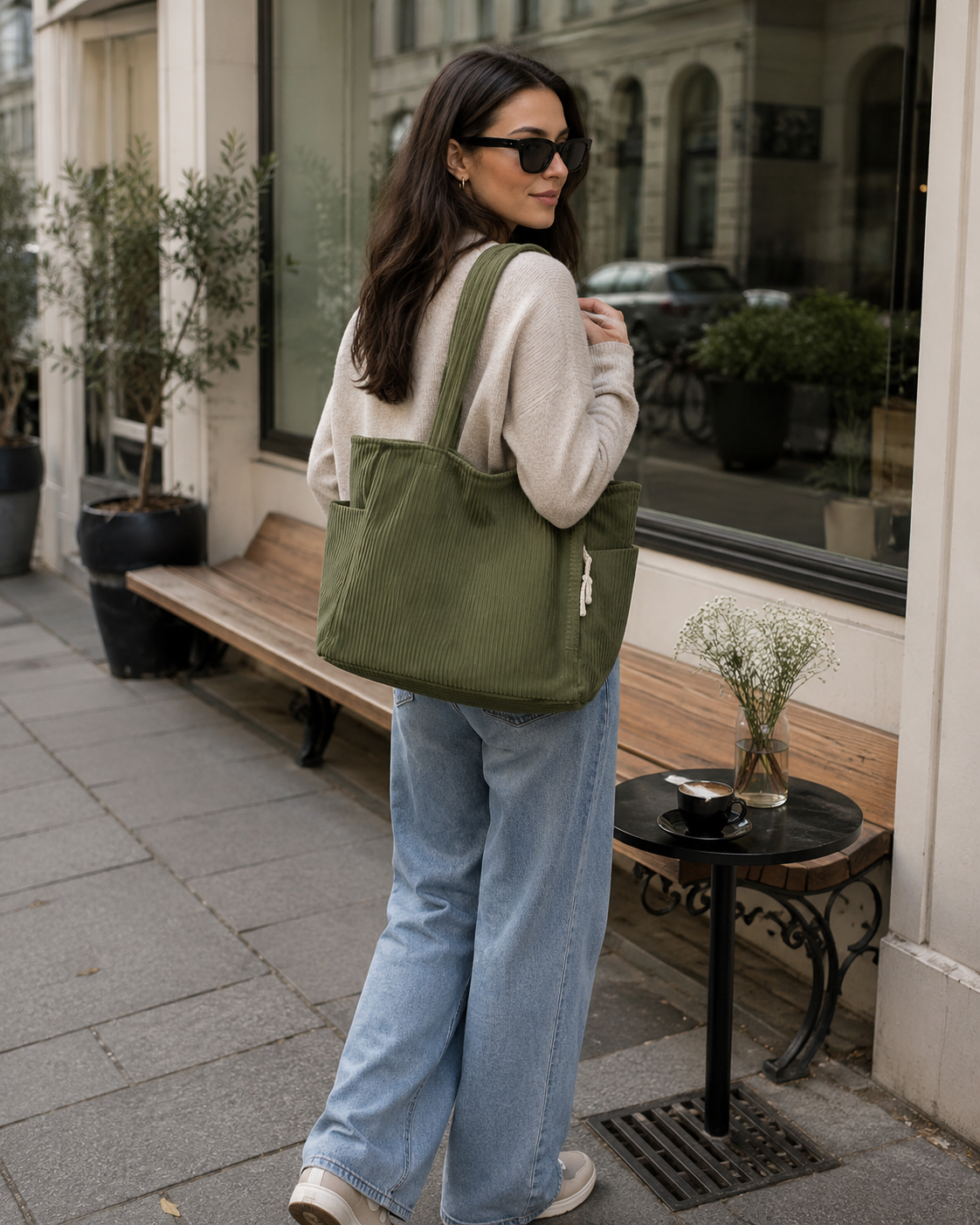 Olivia | Corduroy Shoulder Bag