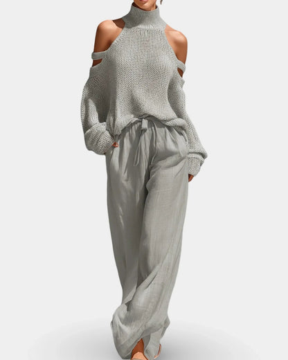 Camile | Knit Top & Pants Set
