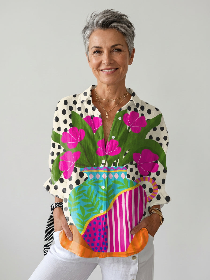 Amara | Blooming Vase Blouse