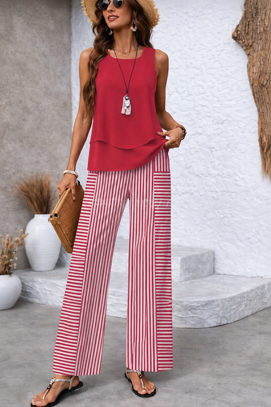 Evelyn | Striped Set
