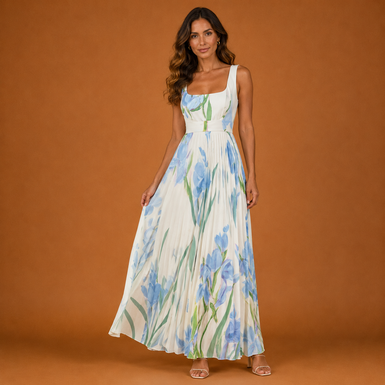 GIULIA | Floral Maxi A-Line Dress