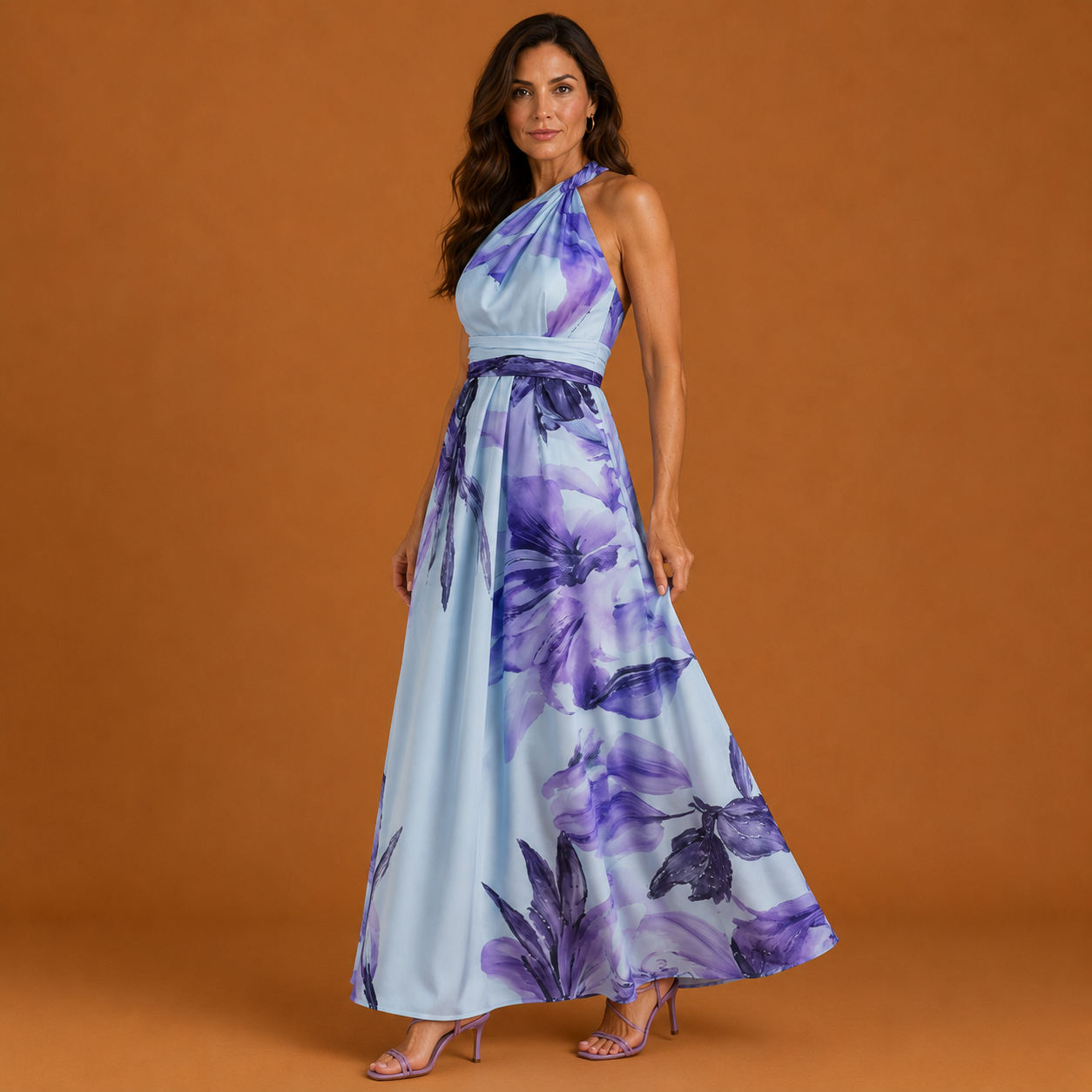AMIEL | Light Floral Maxi Dress