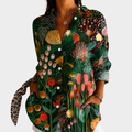 Carolyn | Midnight Garden Blouse