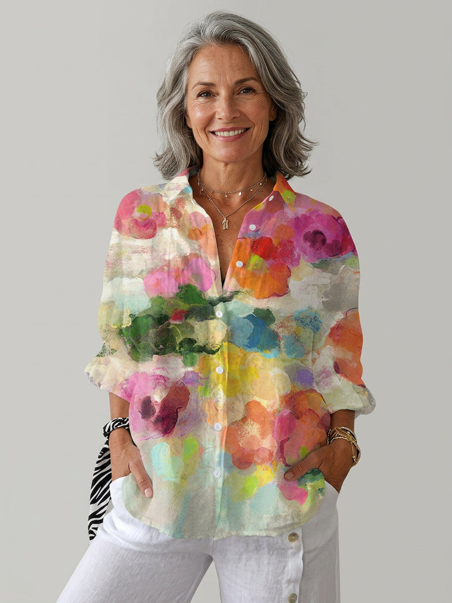 Elara | Watercolour Dreams Blouse