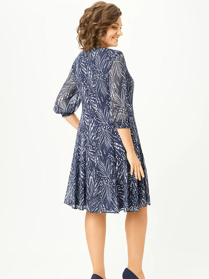 Bianca | Bohemian Chiffon Midi Dress