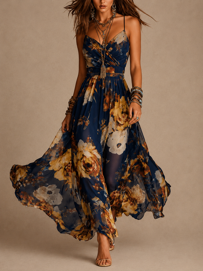 Dulce | Floral Strap Maxi Dress