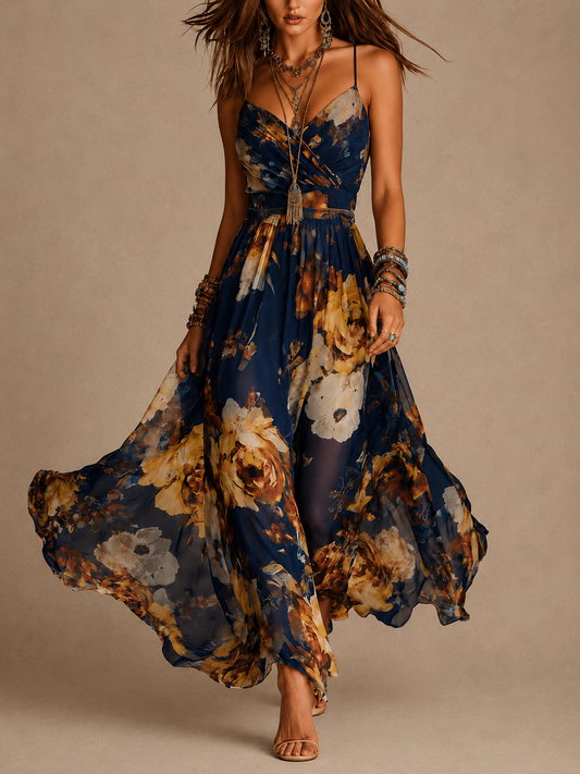 Dulce | Floral Strap Maxi Dress